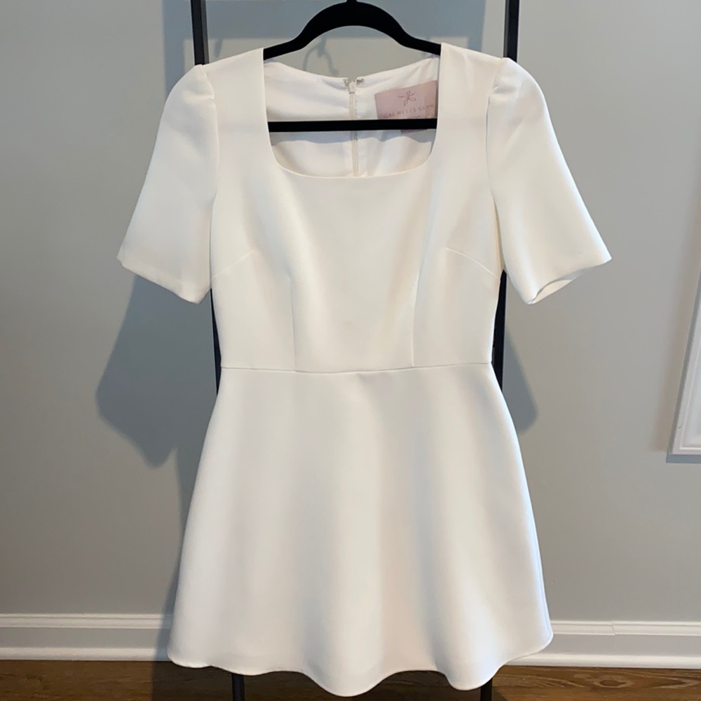 Gal Meets Glam White A-Line Dress